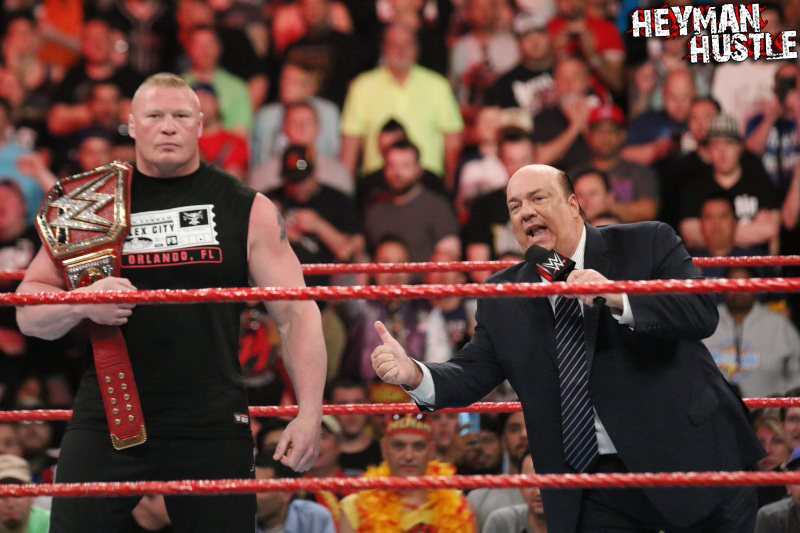 for The Heyman Hustle of WWE Universal Champion Brock Lesnar and his advoca...
