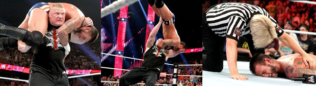 Shocker On Wwe Monday Night Raw Brock Lesnar F5’s Cm Punk — “paul