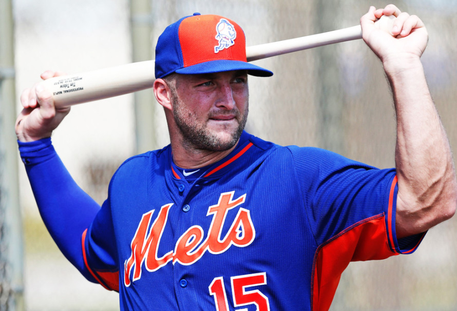 Tim Tebow Steps Up To The Plate Heyman Hustle