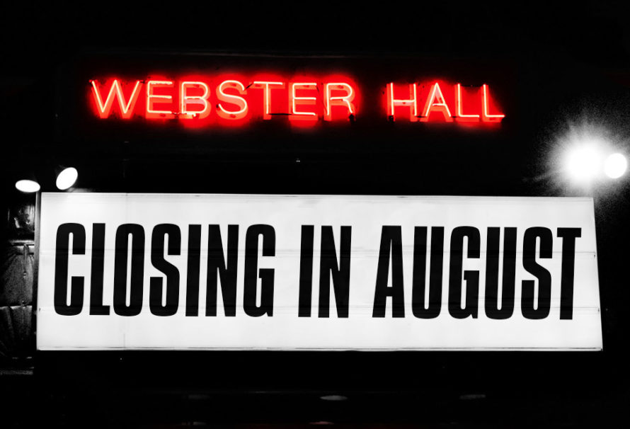 Webster Hall “As We Know It” to Close in August