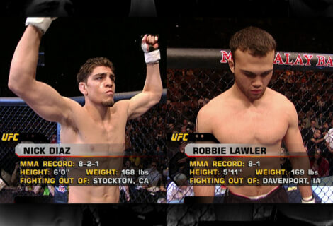 Check Out What Happened the First Time Nick Diaz Fought Robbie Lawler